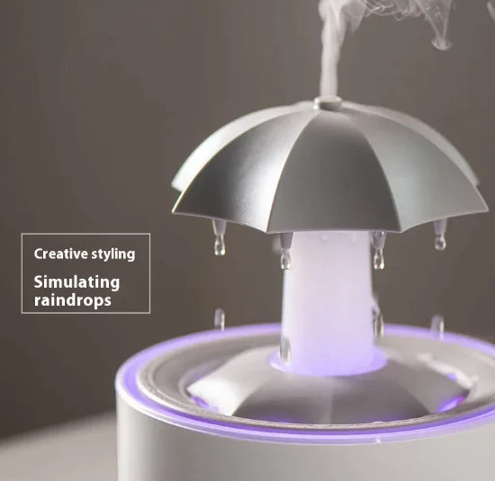 "360° Rotating Aromatherapy Humidifier – Calm Your Space with Swirling Mist & Scent"