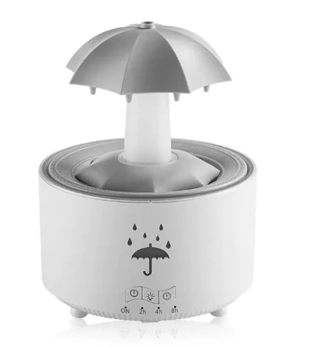 "360° Rotating Aromatherapy Humidifier – Calm Your Space with Swirling Mist & Scent"